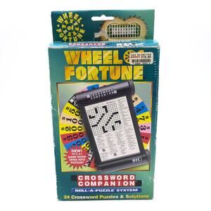 Vintage Wheel of Fortune Crossword Companion Roll-A-Puzzle Original Unused